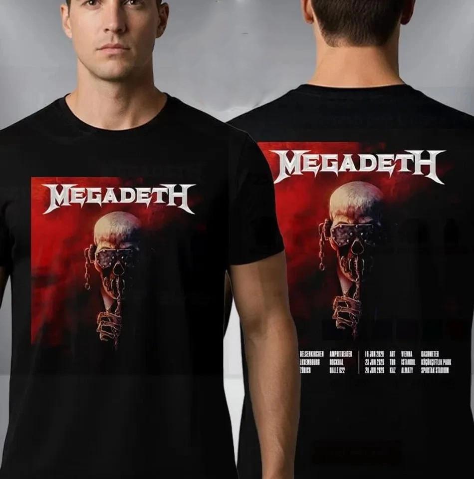 Megadeth 2026 Tour Schedule Artwork Unisex T Shirt Two Sided XXXXL