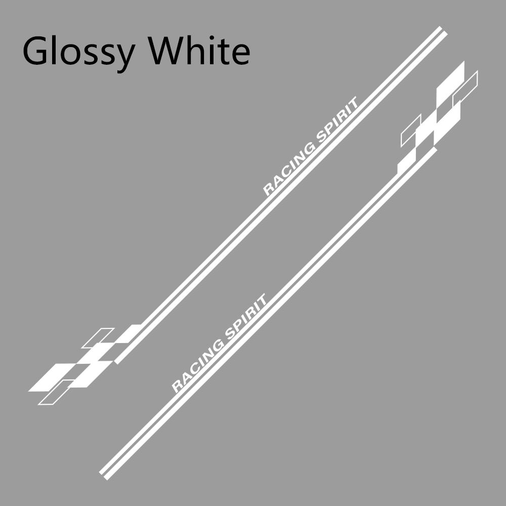 2PCS Car Door Side Stickers For Renault Clio Megane Duster Auto Accessories Graphics Raicng Spirit Decor Decals Vinyl Film Cover