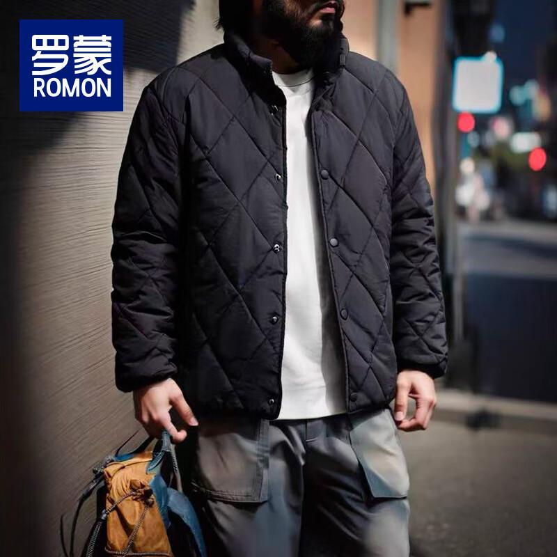 

ROMON Men s Wool & Silk Blend Quilted Padded Jacket L