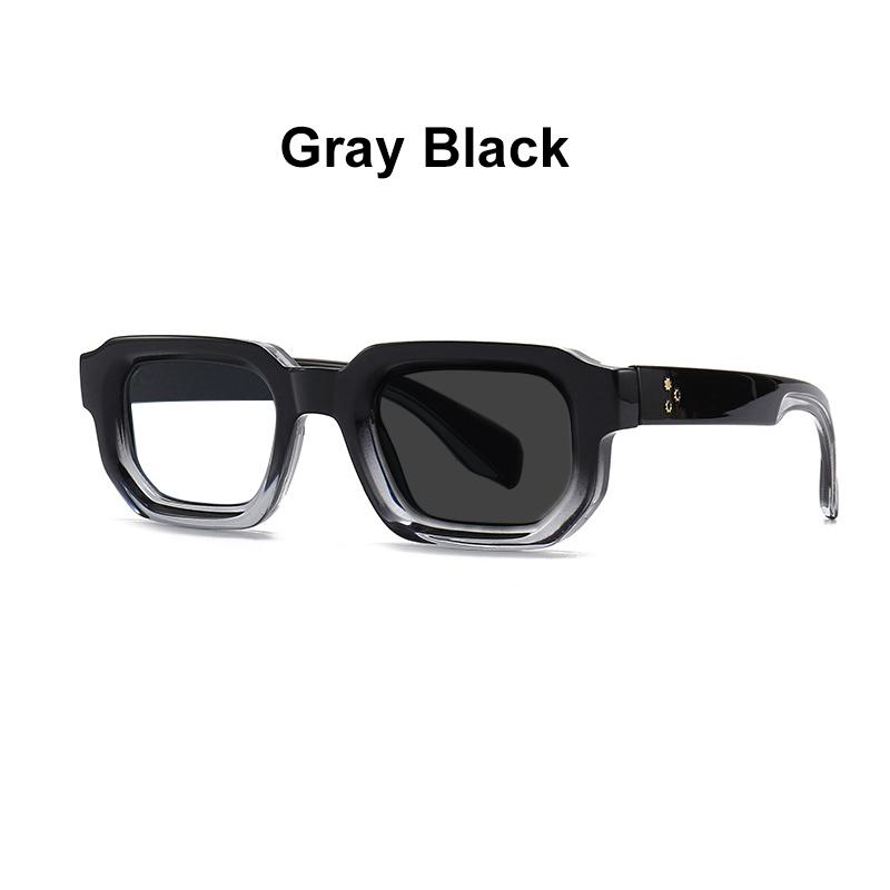 Brand Black Square Men's Glasses Frame Optical Anti Blue Light Reading Eyeglasses Retro Small Rivets Men's Presbyopia Glasses