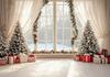 Christmas Home Decoration Background Xmas Tree Toy Gift Winter Window Family Kids Party Christmas Photography Backdrop