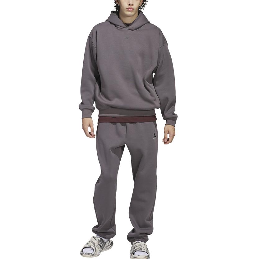 adidas SS25 ADI BB FL Soft Versatile Comfortable Casual Pants Unisex Pants Gray JL6872