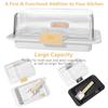 Clear Lid Butter Storage Box Fresh-keeping Cheese Container Butter Slicer Box  Kitchen Baking