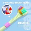 1PC 360 Degree Three-sided Soft Bristle Toothbrush Oral Care Safety Toothbrush Teeth Deep Cleaning Portable Travel Dental Oral Care
