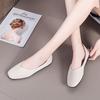 Fashion Women's Shoes 2025 High Quality Shallow Women's Flats Fashion Square Toe Daily Flats Women Hot Sale Plus Size Flat Low Heels