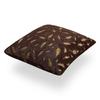 Decorative Pillowcase, Feathers, Brown