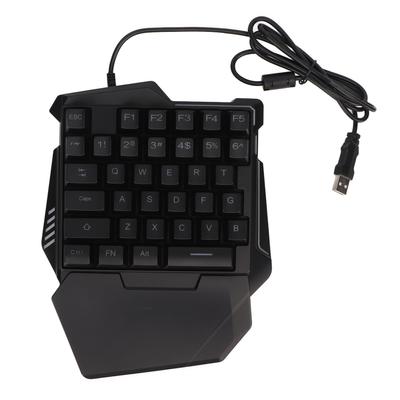 One Handed Gaming Keyboard 35 Keys Colorful Backlight Professional USB Interface Ergonomic RGB