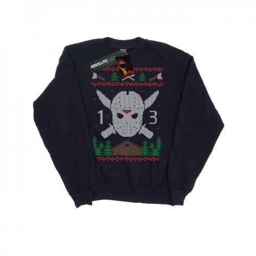 Friday 13th Mens Christmas Fair Isle Sweatshirt