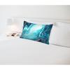 Marble Pillowcases Cushion Cover 20x30 Inches, Decor Throw Pillow Covers for Living Room Blue Marble Abstract Pattern Pillow Covers Queen Size for