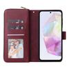 For Samsung Galaxy A26 5G Case Zipper Pocket PU Leather Phone Cover with Hand Strap