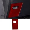 Red Carbon Fiber Interior Fuse Box Cover Trim For Ford Explorer -