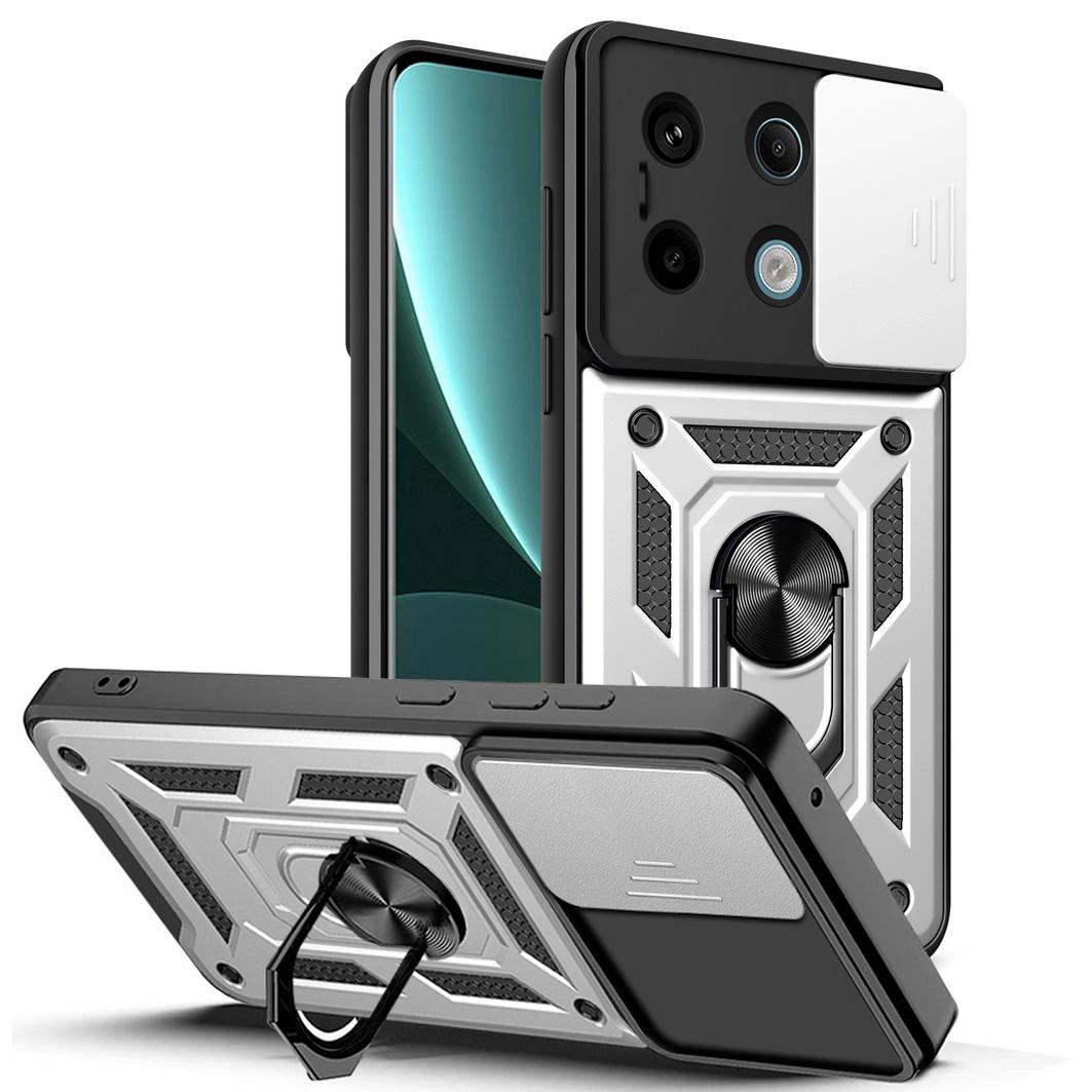 

Защитный чехол для камеры Xiaomi Redmi Note 13 Pro 12S 12 Pro + 11E 11 Pro 11S 11T 10 Pro 10S 9T 9 Pro 8, гибридный защитный чехол с кольцом For Redmi Note 12S серебряный