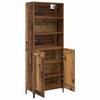 Highboard Set 2 pcs Reclaimed Wood Look Engineered Wood