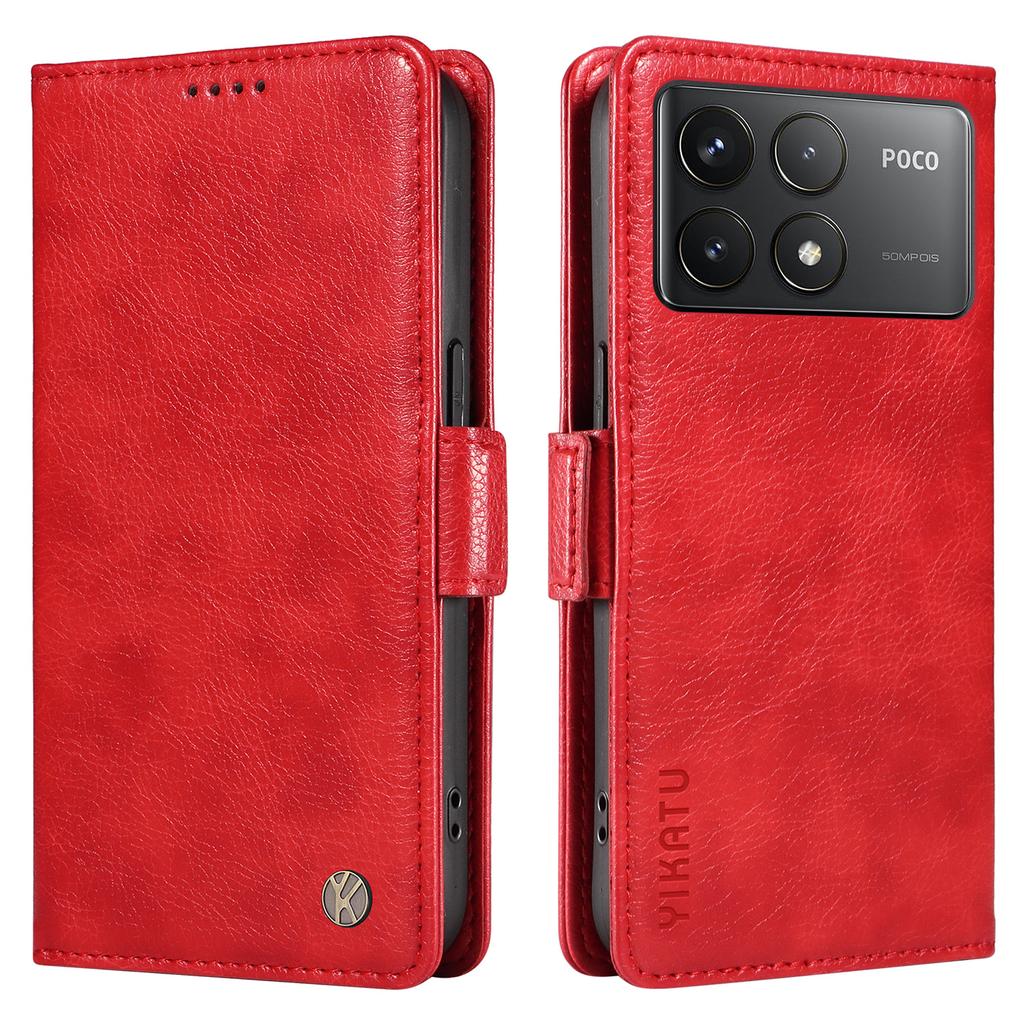 YIKATU YK-007 For Xiaomi Poco F6 Pro 5G/Redmi K70 5G/K70 Pro 5G Leather Case Phone Wallet Cover