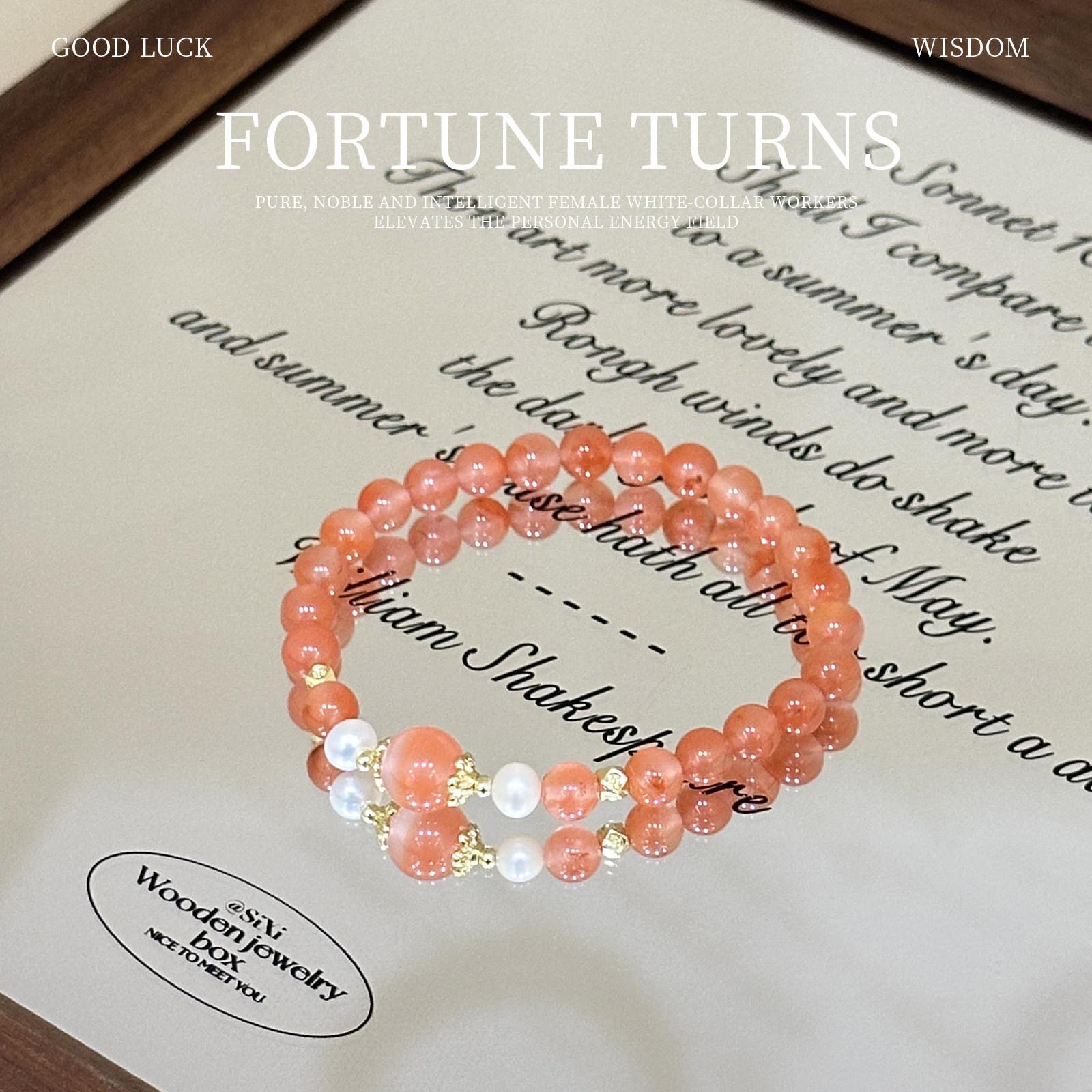 Women s Natural Red Agate Bracelet with Freshwater Pearls and Beads, Fortune Bead Bracelet, Zodiac Gift 15-16CM Fits wrist size