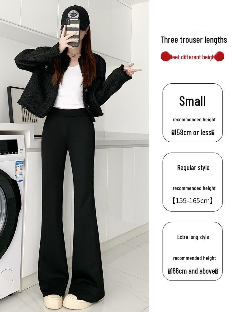 Petite Women's 2025 Slimming High-Waisted Micro-Flared Long Pants