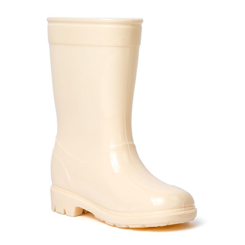 Water pants with boots children's beige environmentally friendly new children's rain shoes rain boots fashionable high-end water shoes waterproof