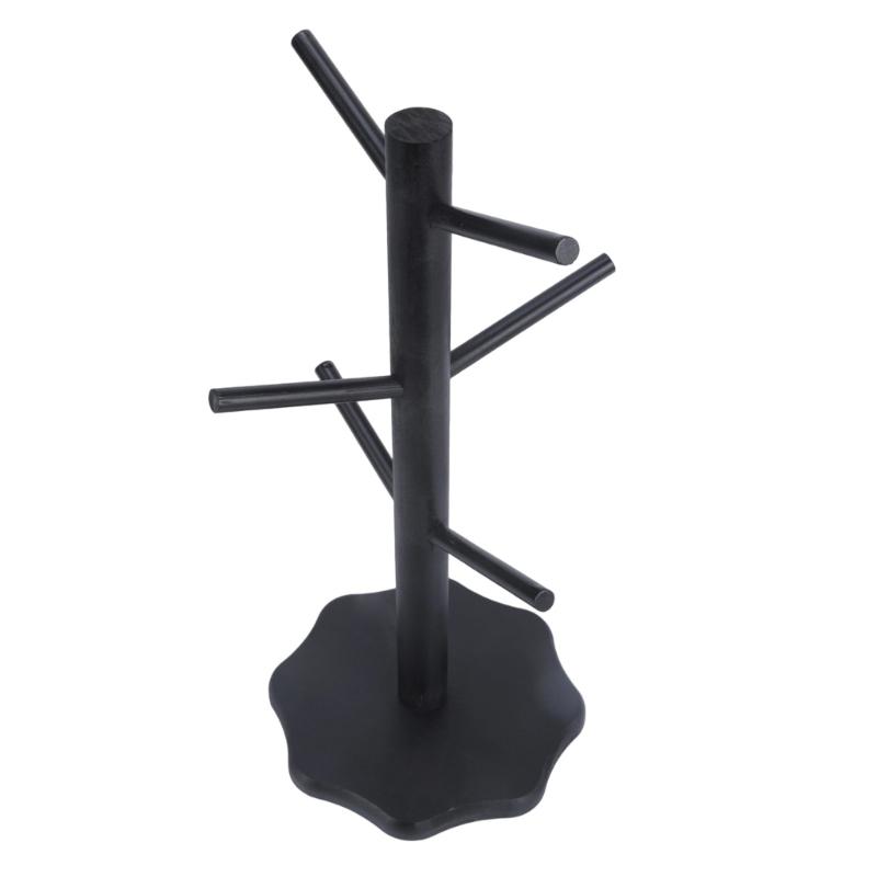 Sturdy Bamboos Cup Holder Drying Rack For Kitchen Bathroom Countertop Organize Cups Utensils Keys Jewelry