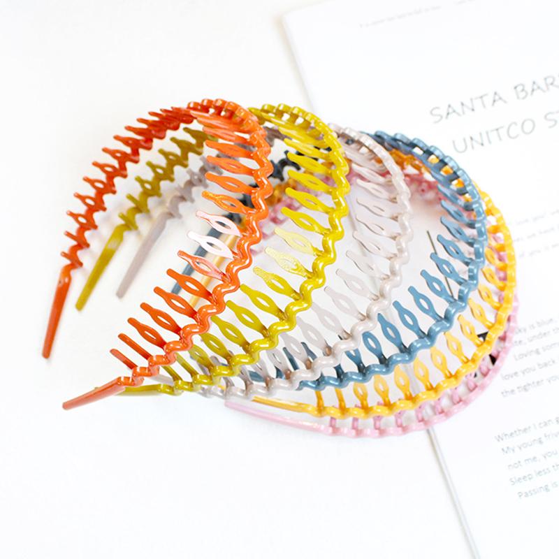 1Pc Headband Convenient Wave Big Comb Simple Hairband Fashion Headdress Hair Hoop Plastic