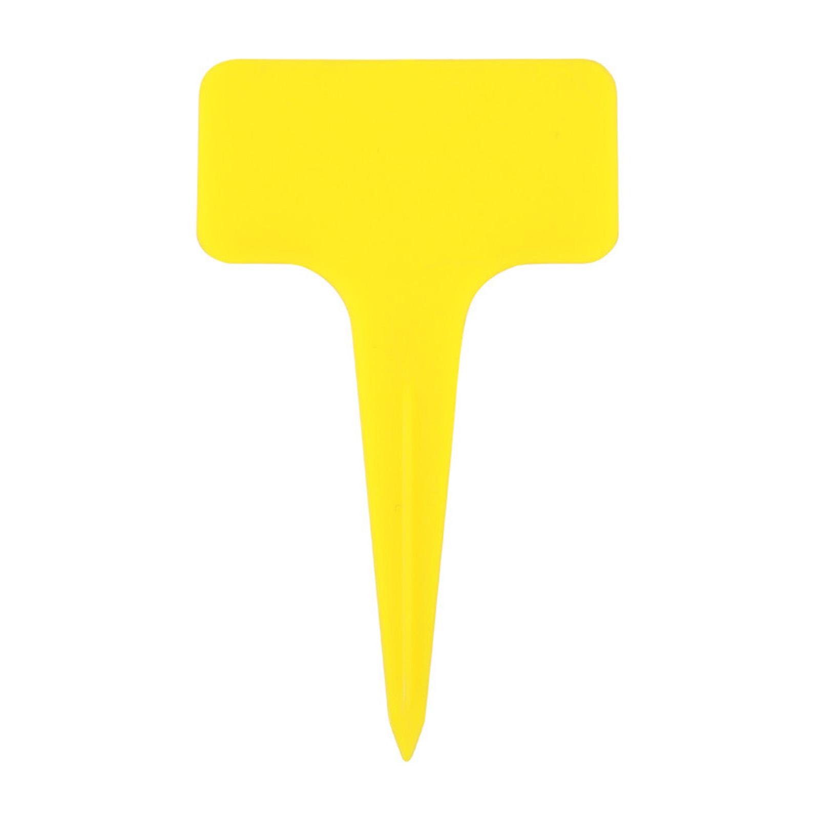 20 шт. Т-образные садовые этикетки, утолщающие садовые бирки для растений, классификация растений, сортировочный знак, бирка зеленого цвета жёлтый