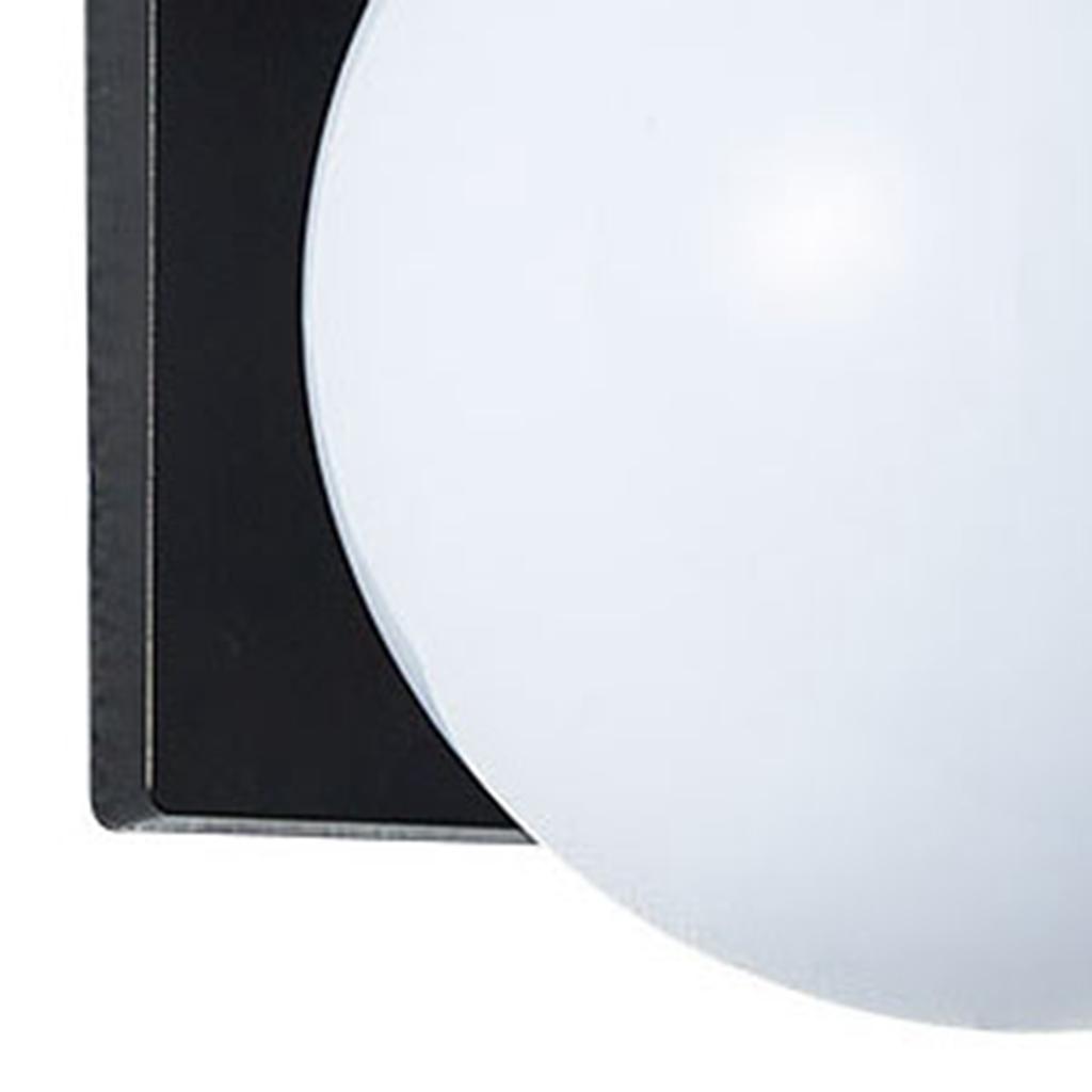 Acrylic Round Lamp Shade with PC Plastic Base Waterproof Exterior Wall Mounted Sconce Lighting