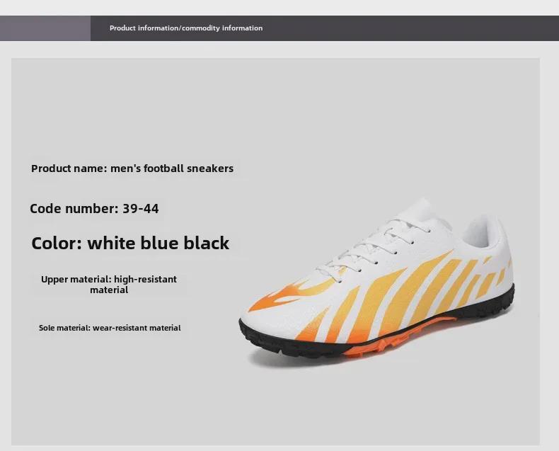 Youth Low-Top Long Spikes Leather Football Shoes