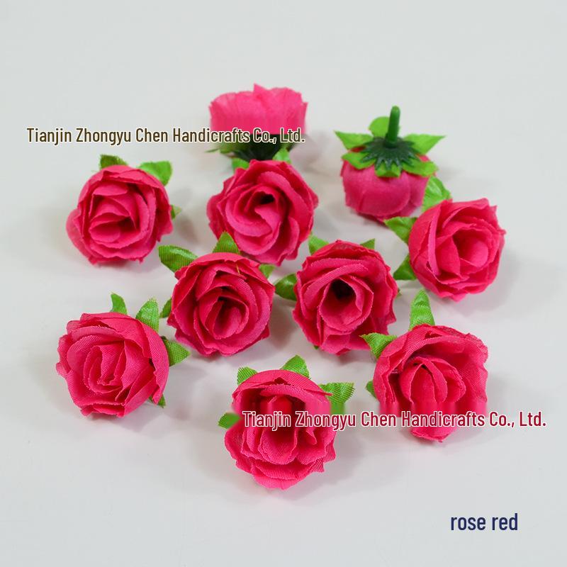 Silk Rose Bud Hairpin Flower Headwear DIY Wedding Decoration Accessory