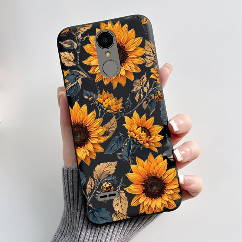 

For LG K4 2017 Soft Silicone Black Case For LG K8 2017 Fashion Style Unique Design Rabbit Lamp, Butterfly Lotus Casing LG K8 2017