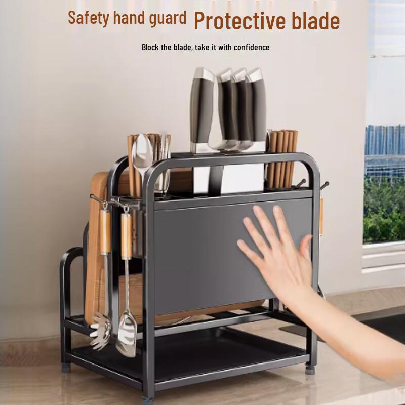 Stainless Steel Countertop Knife and Utensil Organizer