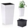 URBI DURS325 Tall Flowerpot with Insert | White