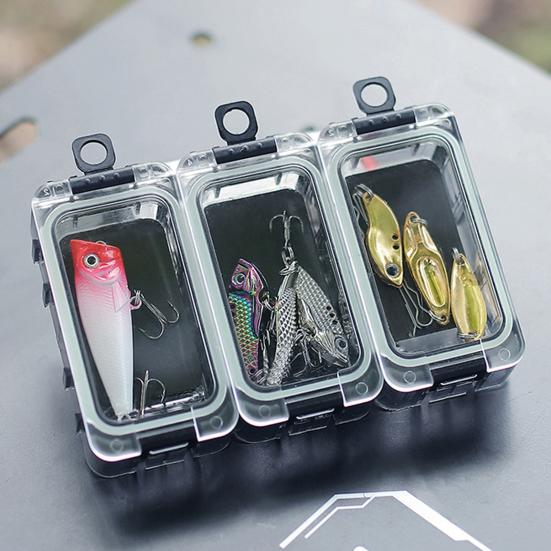 Splicing Fishing Lure Box Glow-in-the-dark Magnetic Clear Portable Waterproof Fishing Hooks Soft Hard Bait Angling Tools Gear Organizer Case