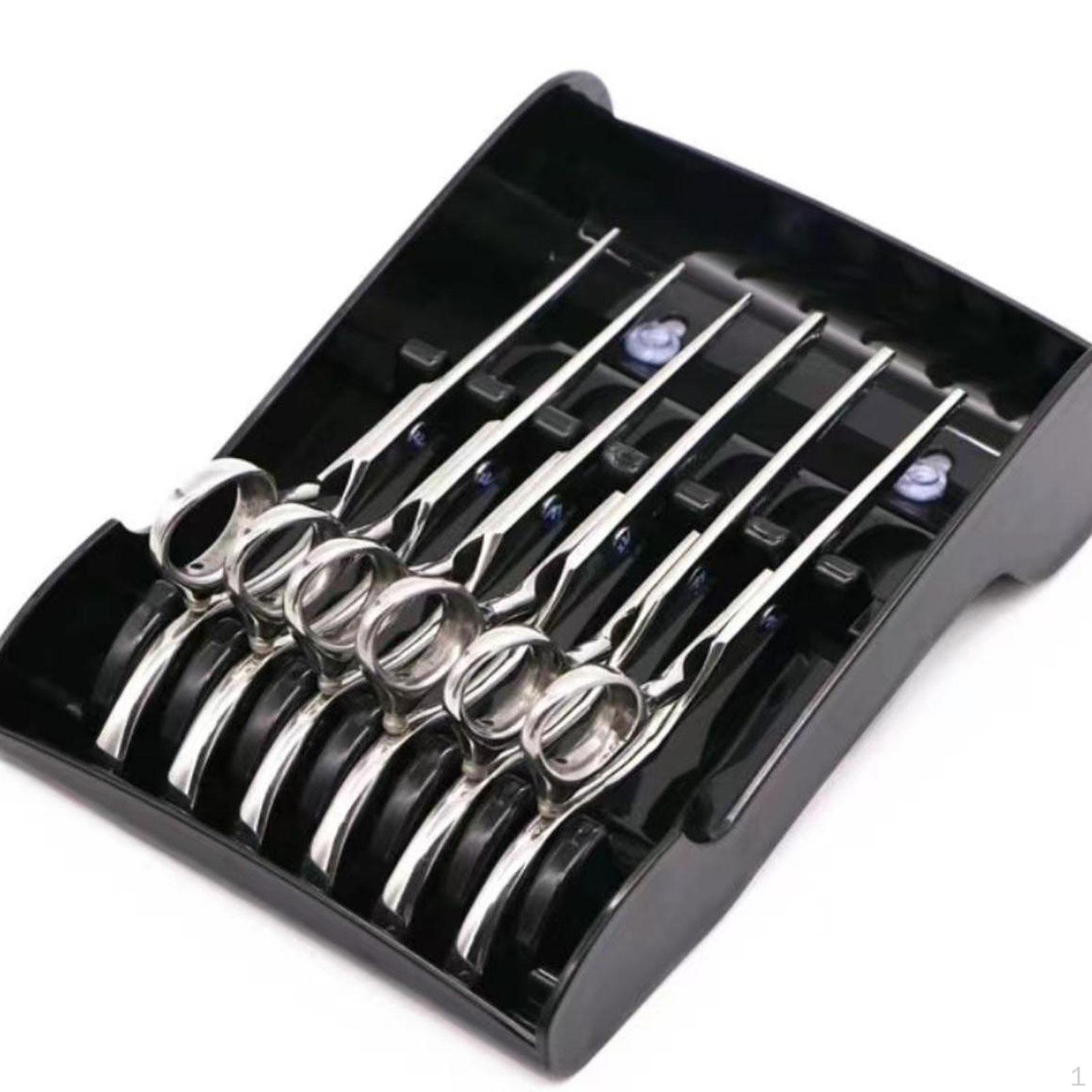 Hair Scissors Storage Box with Suction Cup for Barbers 55x8inch Organizer чёрный 980₽