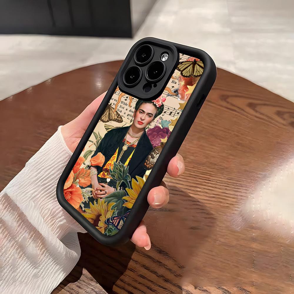 Fashion F-Frida Kahlo Phone Case For IPhone 17 Pro Max 15 Pro 16 14 Plus 12 13 Mini 11 Pro Shockproof Soft Cover