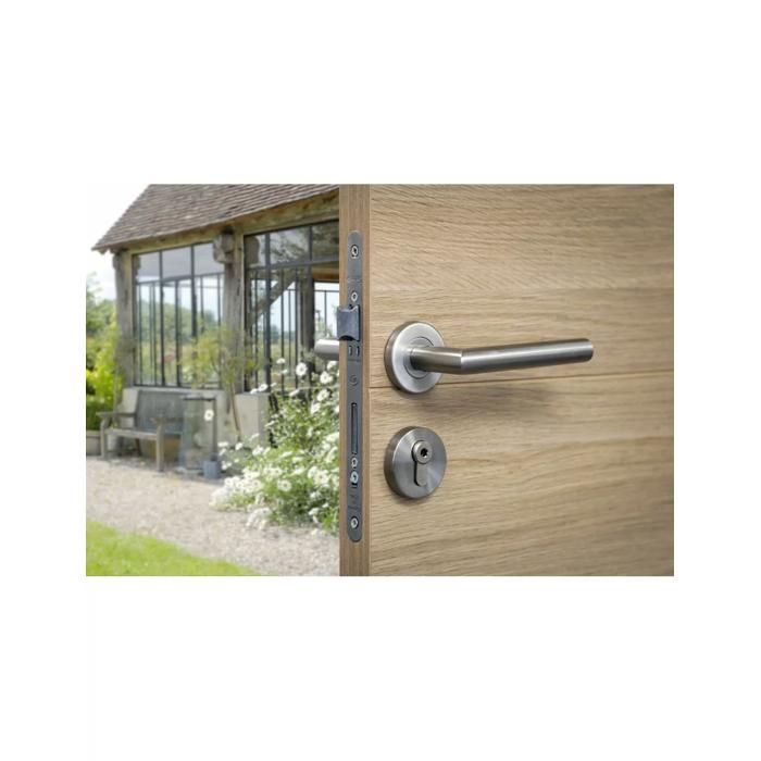 Thirard - Monomax Case Nf Axis 40 To Cylinder V/br Stainless Steel Latch Without Strike Plate