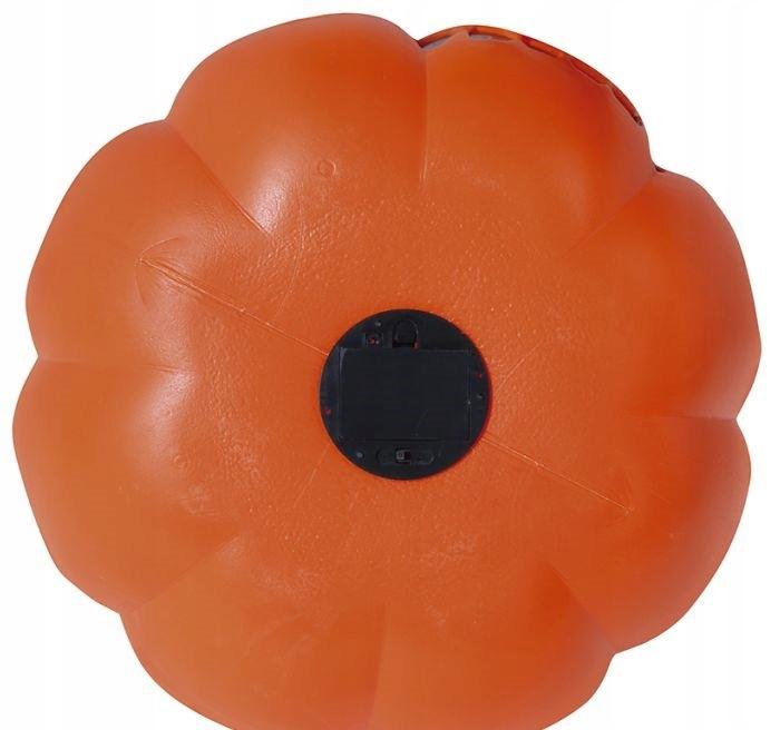 Plastikowa Pomarańczowa Świecąca Dynia Z Dźwiękiem Dekoracja Halloween 32Cm