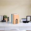 Elegant L-shaped Iron Bookends 1 Pair Rust-resistant for Long-lasting Use in Home Office