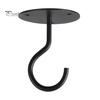 1 Set Convenient Anti Rust 3 Colors Wall Mount Hook Flower Basket Ceiling Wrought Iron Hook for Household