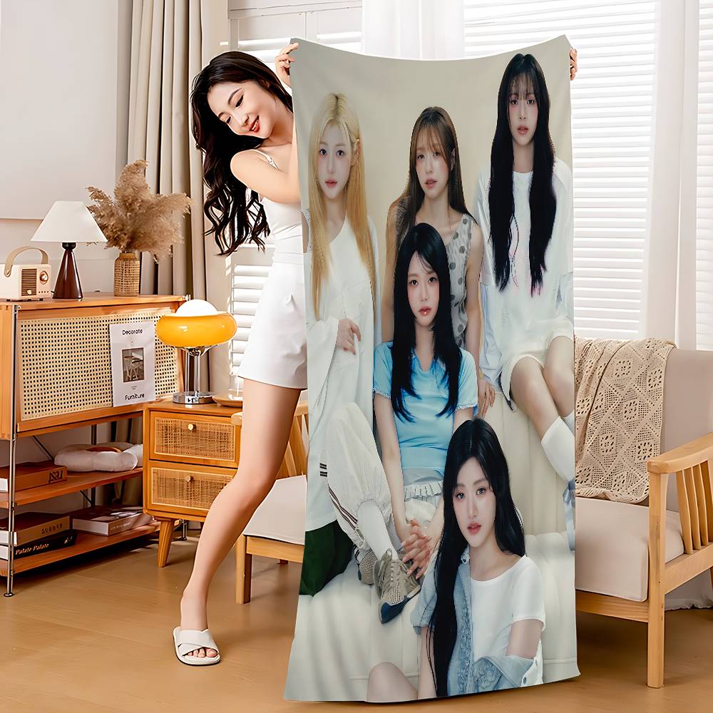 Kpop Group F-fifty Fifty Microfiber Beach Towel Absorbent Quick dry Soft Yoga Swimming Resort Mountain Climbing Towel