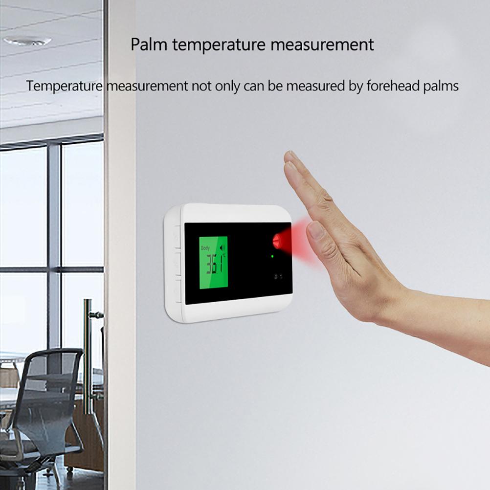Smart Doorbell Thermometer Wall Mounted Bluetooth Transmission Infrared Thermometer Contactless Automatic Induction Thermometer