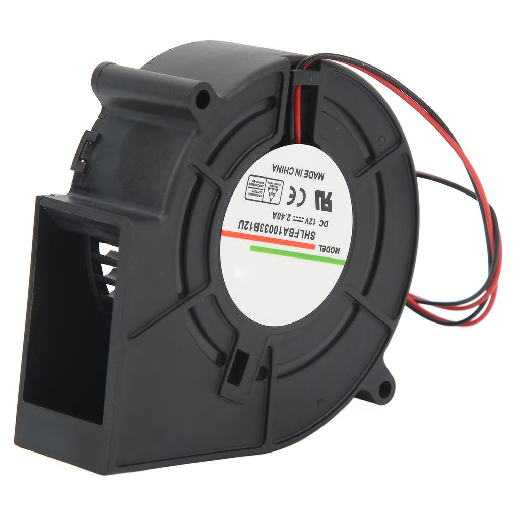 Ventilator de răcire Turbo Ventilator de evacuare Ventilator centrifugal 4800RPM 42.8CFM 62.4mmh2o DC 12V 2.4A pentru routere