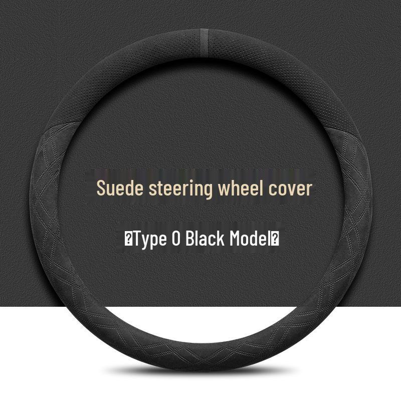Suede Steering Wheel Cover for Nissan Sylphy, Teana, Qashqai, Sunny, Tiida, X-Trail, Livina (14th Gen).
