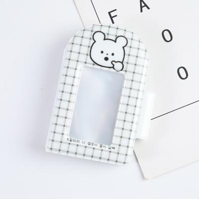 Süßes PVC-Kartenhalter-Album Cartoon 3 Zoll Idol-Karten-Sammelbuch Mini-Foto-Organizer Schüler