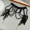 Große Hohl-Schulterketten-Halskette mit Perlen Elegantes Braut-Imitationsperlen-Schal für Hochzeits-Abendkleid