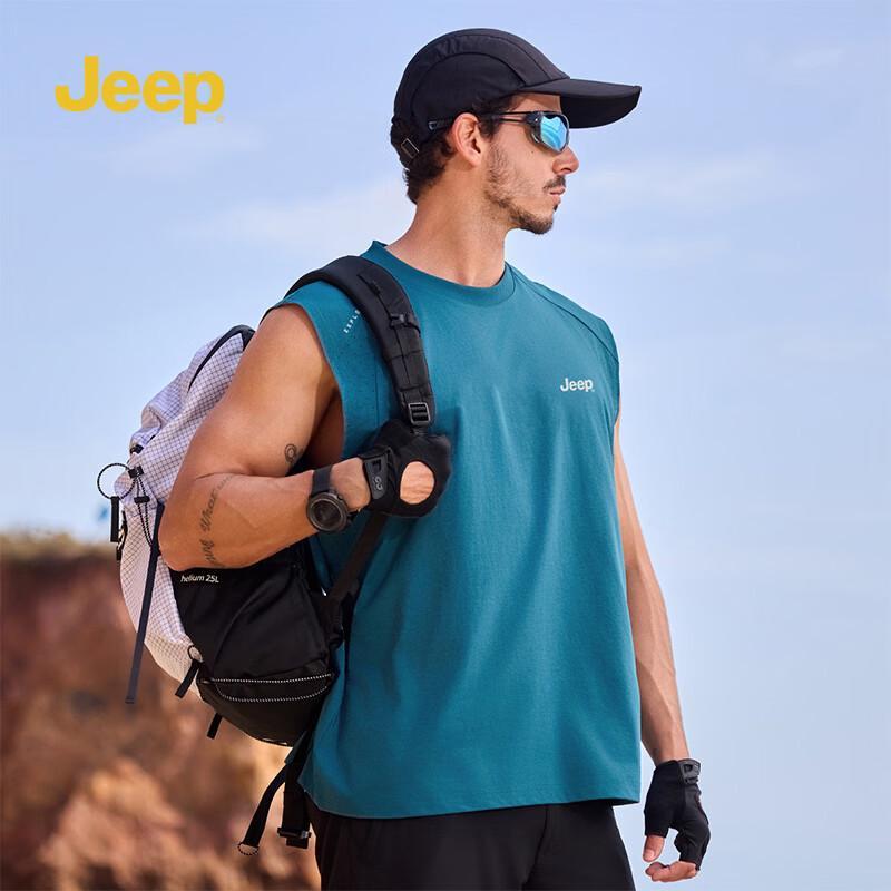 JEEP Men's Summer Lightweight Casual Sleeveless Tank Top