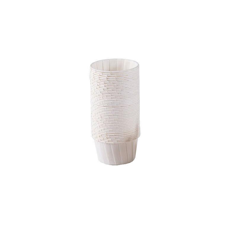 White Rolled Edge Baking Paper Cups
