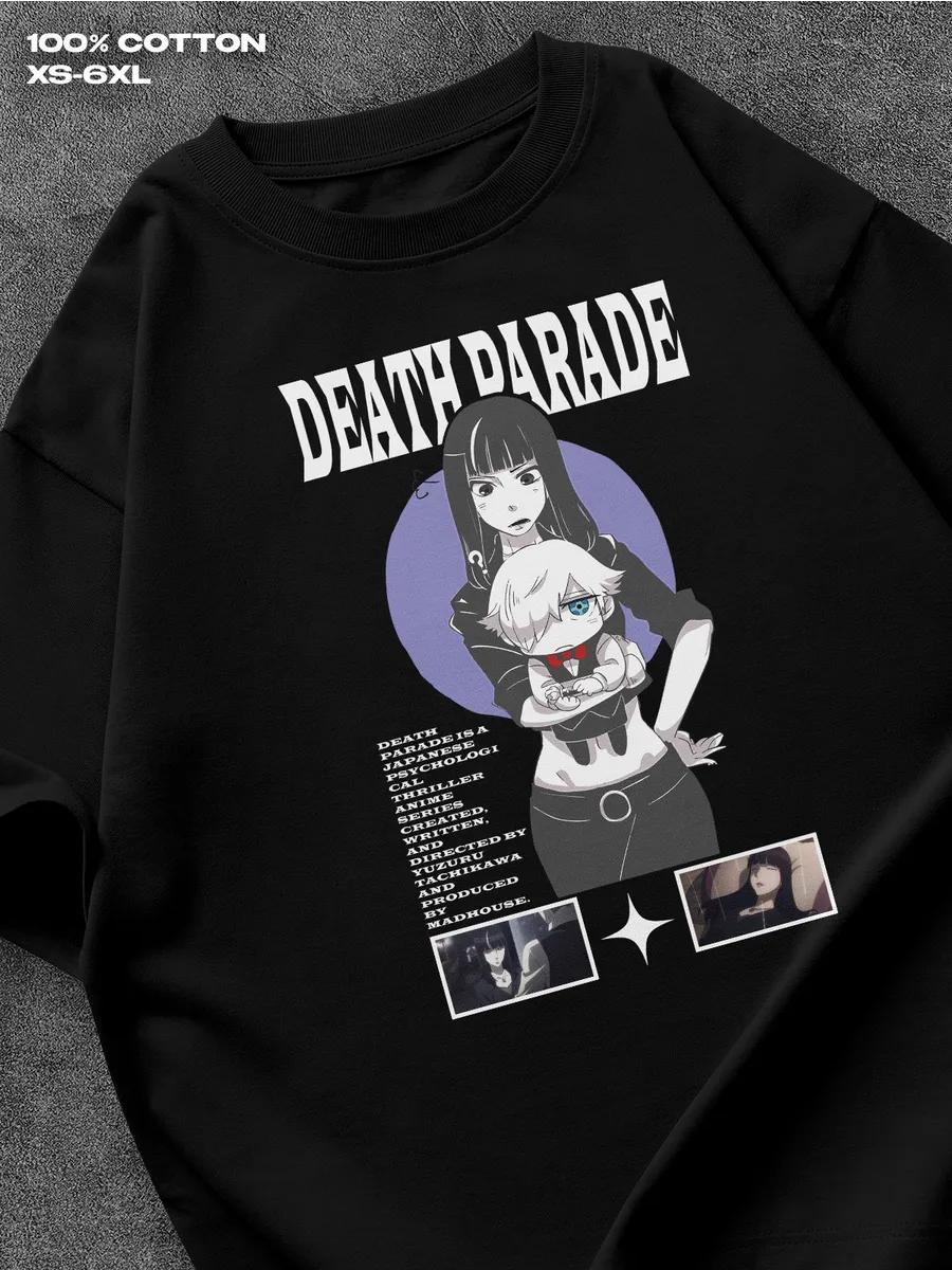 

Parade of Death black T‑shirt Mens Tshirt Womens Tshirts with Letters Print Short Sleeves T-Shirt Casual Street Tee Shirt Top XL