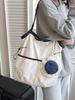 Colorblock Lässige Kordelzug-Einkaufstasche: 2025 Herbst/Winter Vielseitige Schultertasche mit großem Fassungsvermögen im koreanischen Stil für Damen