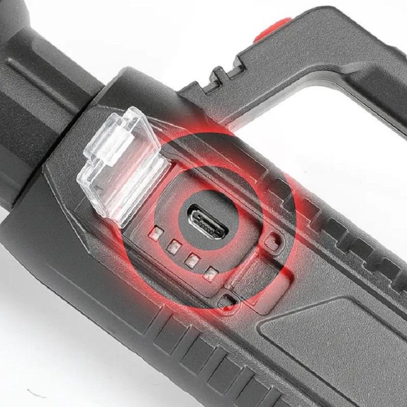 Super Bright P100 Led Flashlight High Power Long Shot Torch USB Rechargeable Handheld Searchlight Outdoor Spotlight Camping Lamp