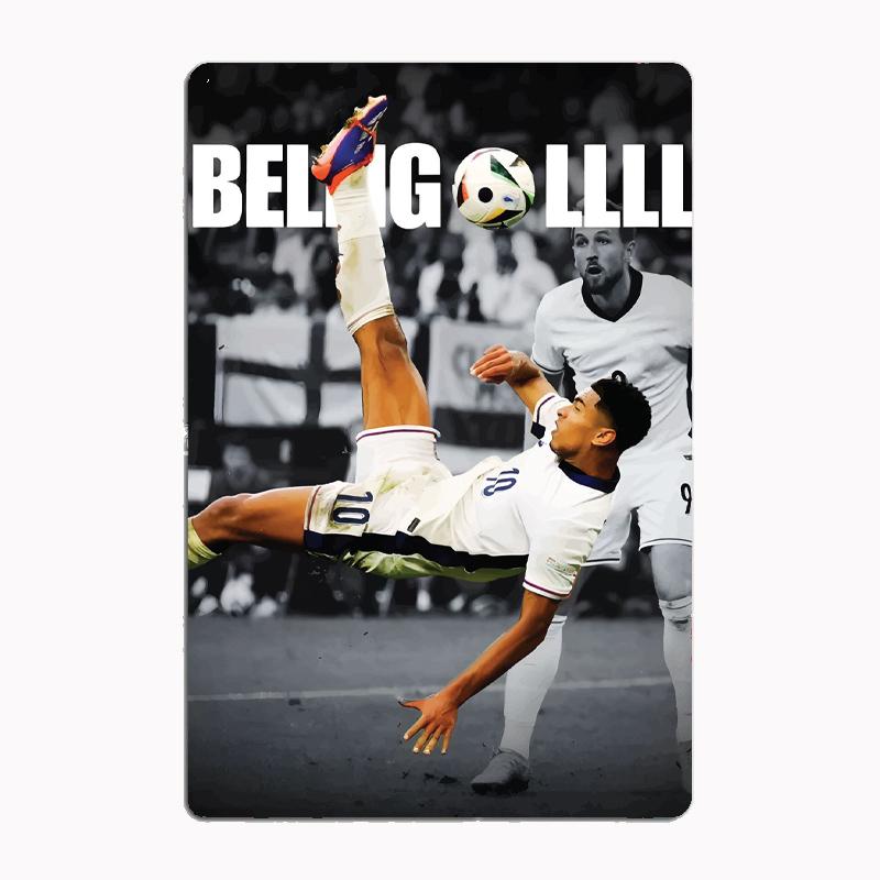 Jude Bellingham Fußball Sport Player Poster Metall Zeichen Poster Garage Zimmer Kino Wohnzimmer Custom Zinn Vintage Wohnkultur