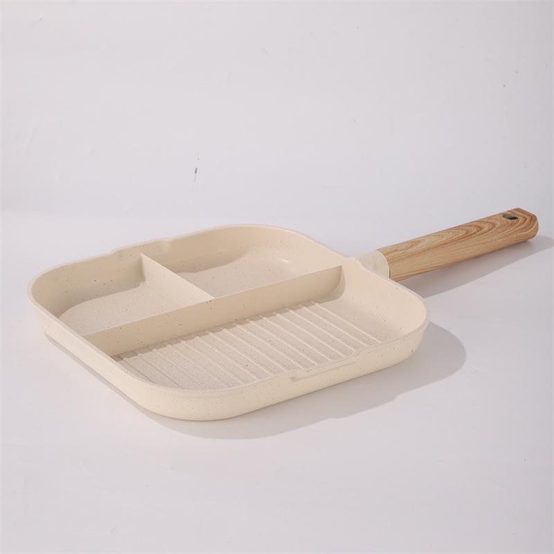 

Мини-сковорода с антипригарным покрытием из камня маифан и деревянной ручкой - Идеально подходит для яиц, стейка и завтрака на индукционных плитах